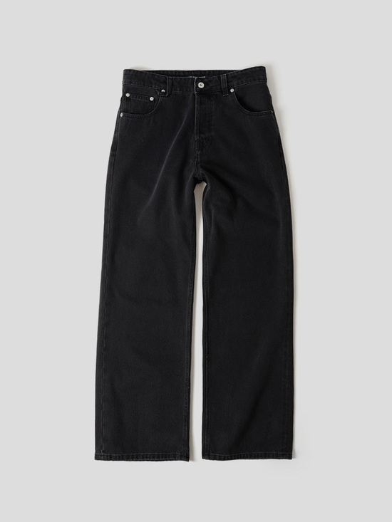 Jacquemus Denim - JACQUEMUS De Nimes Black Wide Leg Jeans
